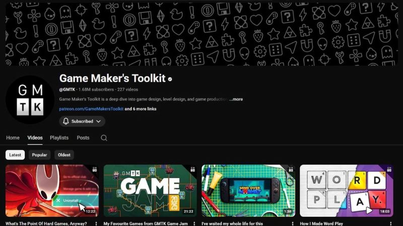 Game Maker's Toolkit (GMTK) YouTube channel