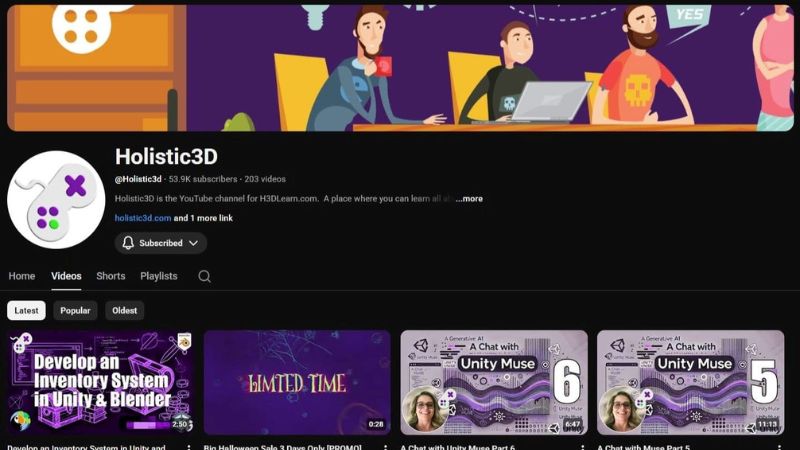 Holistic 3D YouTube channel